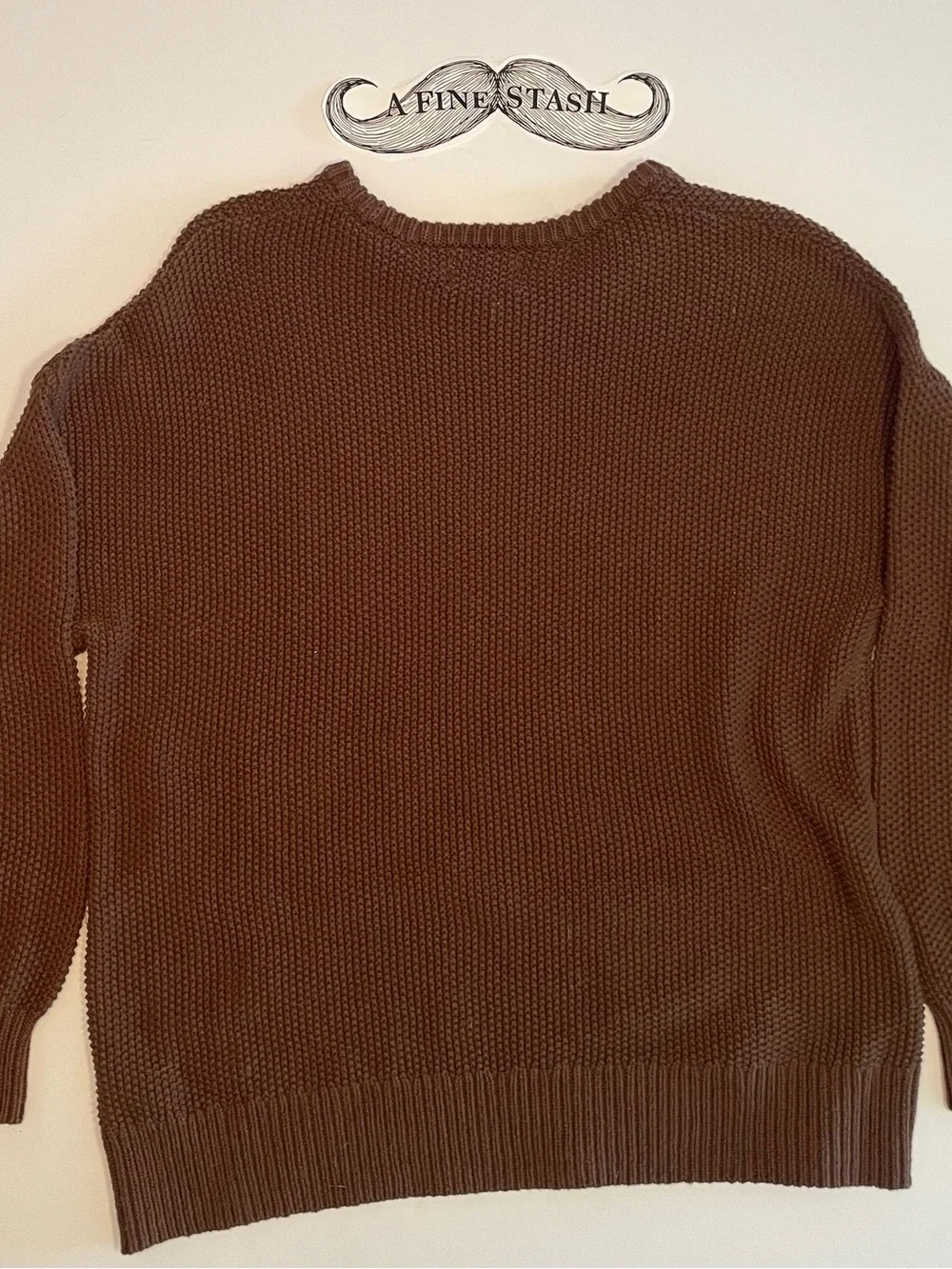 Old Navy Women's Chocolate Brown Crewneck Sweater Cotton